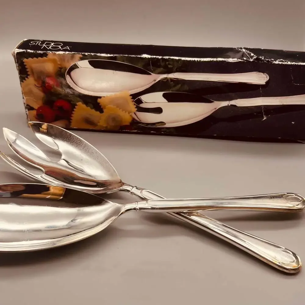 STUDIO NOVA Silver-Plated Salad Serving Set